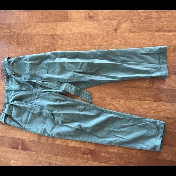 High waisted cinched waist pants - Picture 2 of 3